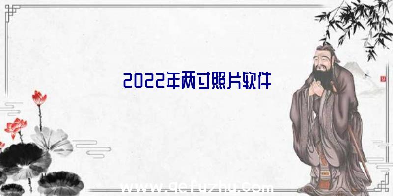 2022年两寸照片软件