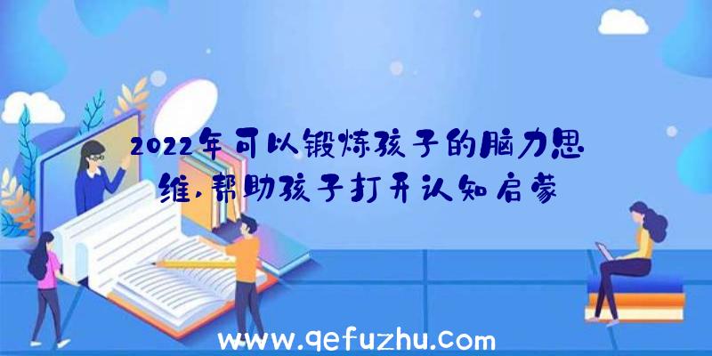 2022年可以锻炼孩子的脑力思维,帮助孩子打开认知启蒙