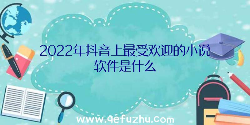 2022年抖音上最受欢迎的小说软件是什么