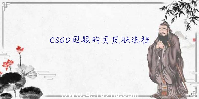 CSGO国服购买皮肤流程