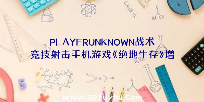 PLAYERUNKNOWN战术竞技射击手机游戏《绝地生存》增