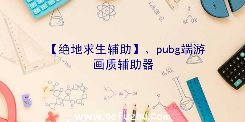 【绝地求生辅助】、pubg端游画质辅助器