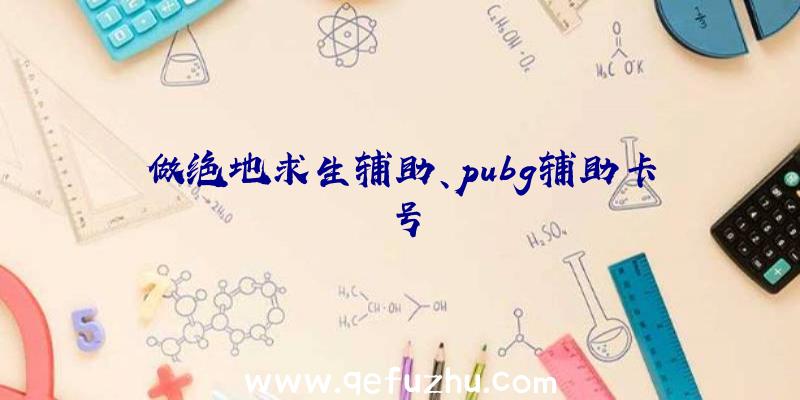 做绝地求生辅助、pubg辅助卡号