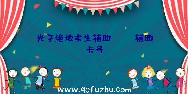 光子绝地求生辅助、pubg辅助卡号