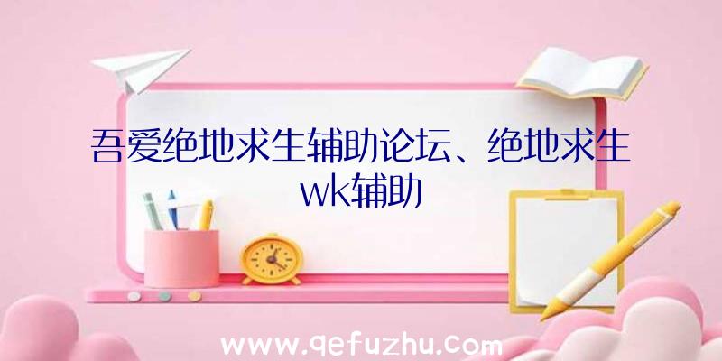 吾爱绝地求生辅助论坛、绝地求生wk辅助