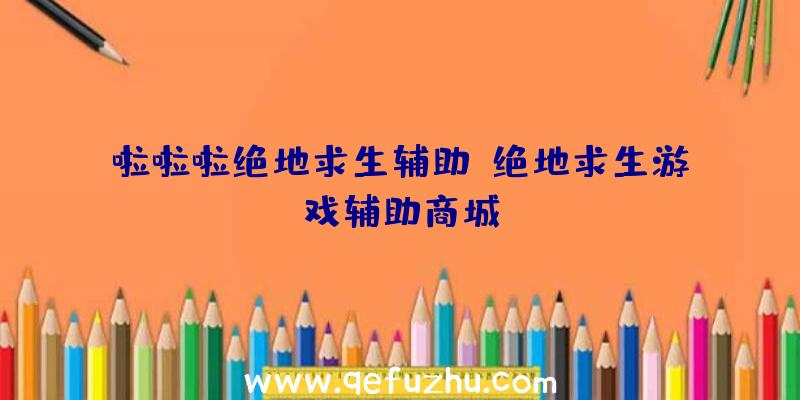 啦啦啦绝地求生辅助、绝地求生游戏辅助商城