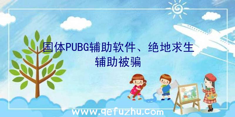 国体PUBG辅助软件、绝地求生辅助被骗