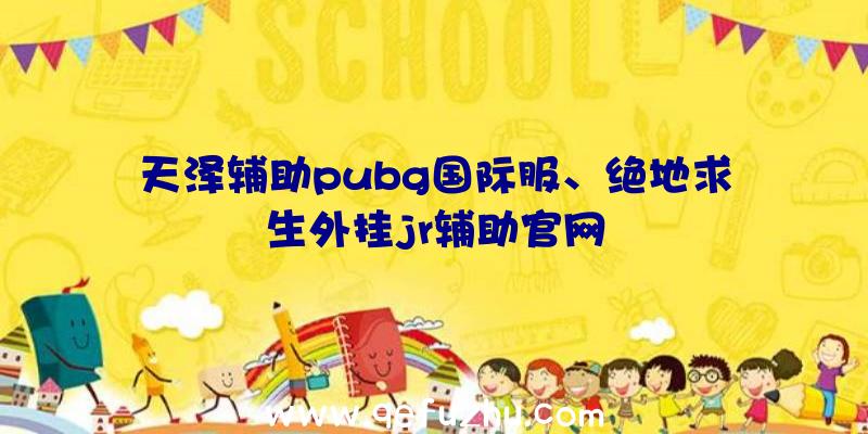 天泽辅助pubg国际服、绝地求生外挂jr辅助官网