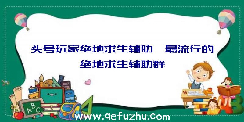 头号玩家绝地求生辅助、最流行的绝地求生辅助群