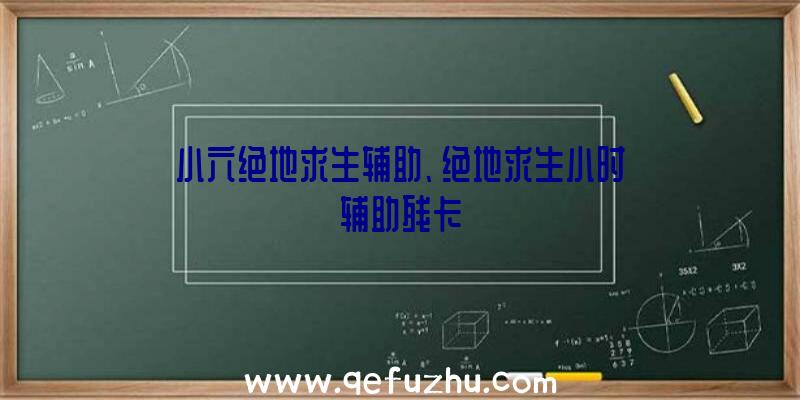 小六绝地求生辅助、绝地求生小时辅助残卡