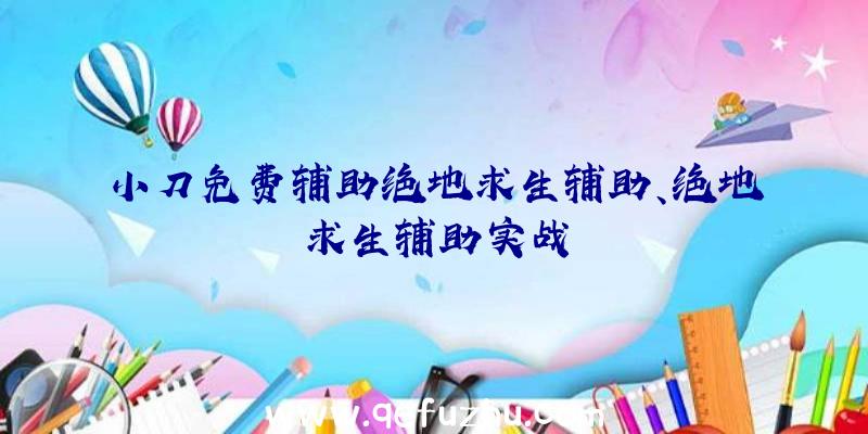 小刀免费辅助绝地求生辅助、绝地求生辅助实战