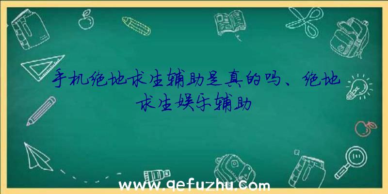 手机绝地求生辅助是真的吗、绝地求生娱乐辅助