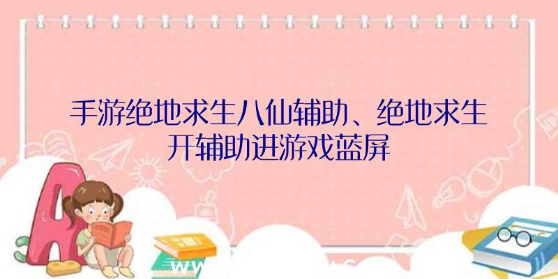 手游绝地求生八仙辅助、绝地求生开辅助进游戏蓝屏