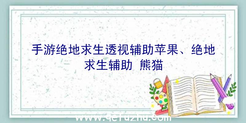 手游绝地求生透视辅助苹果、绝地求生辅助