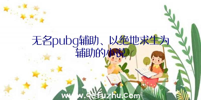 无名pubg辅助、以绝地求生为辅助的小说