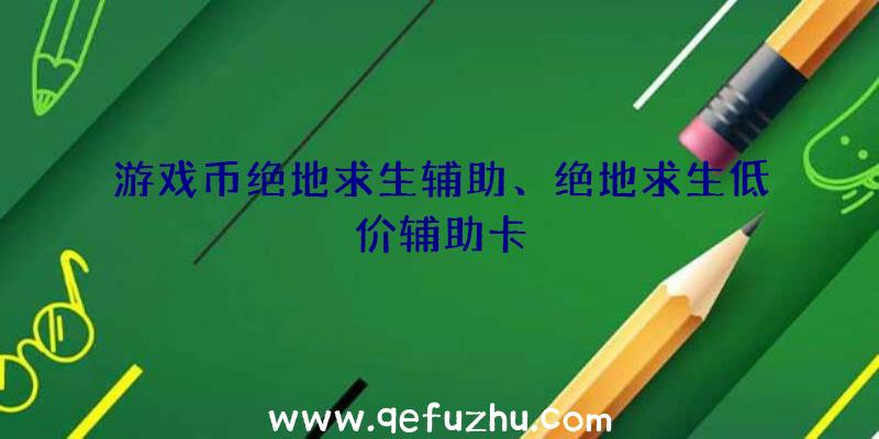 游戏币绝地求生辅助、绝地求生低价辅助卡