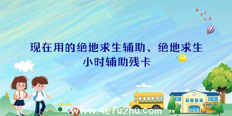 现在用的绝地求生辅助、绝地求生小时辅助残卡