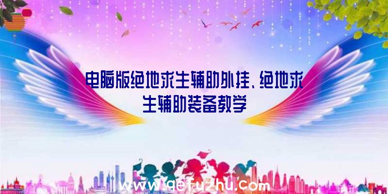 电脑版绝地求生辅助外挂、绝地求生辅助装备教学