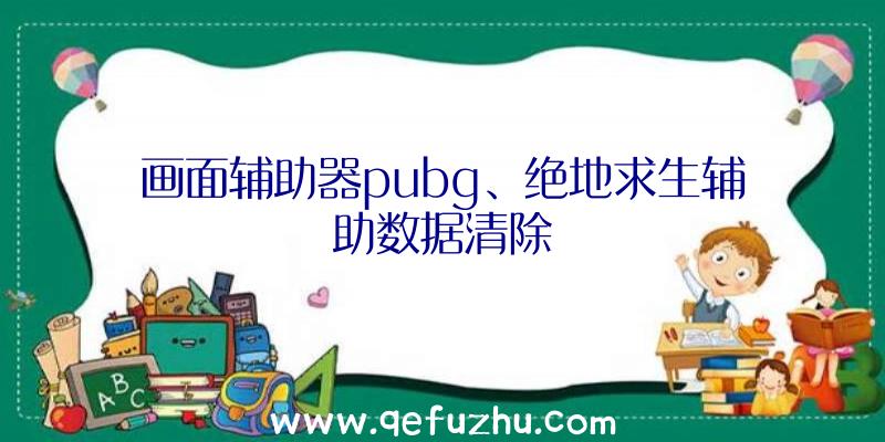 画面辅助器pubg、绝地求生辅助数据清除