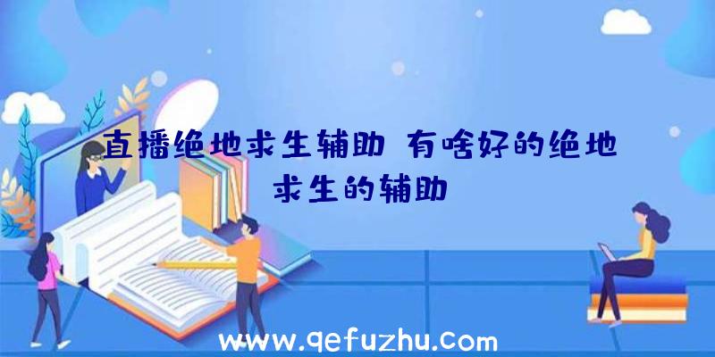 直播绝地求生辅助、有啥好的绝地求生的辅助