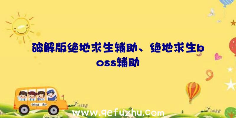 破解版绝地求生辅助、绝地求生boss辅助