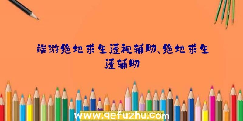 端游绝地求生透视辅助、绝地求生透辅助