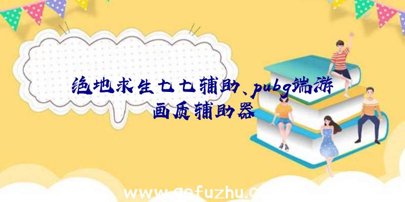 绝地求生七七辅助、pubg端游画质辅助器