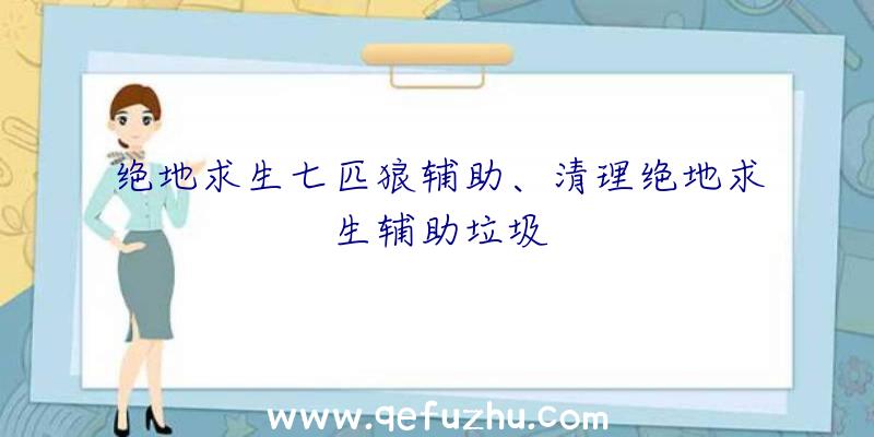 绝地求生七匹狼辅助、清理绝地求生辅助垃圾