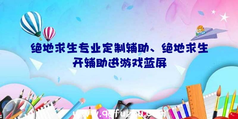 绝地求生专业定制辅助、绝地求生开辅助进游戏蓝屏