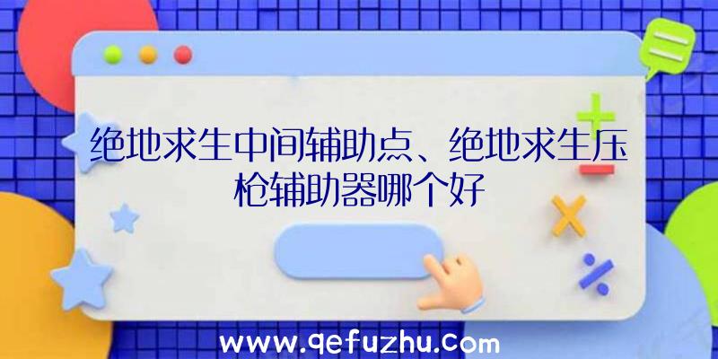 绝地求生中间辅助点、绝地求生压枪辅助器哪个好