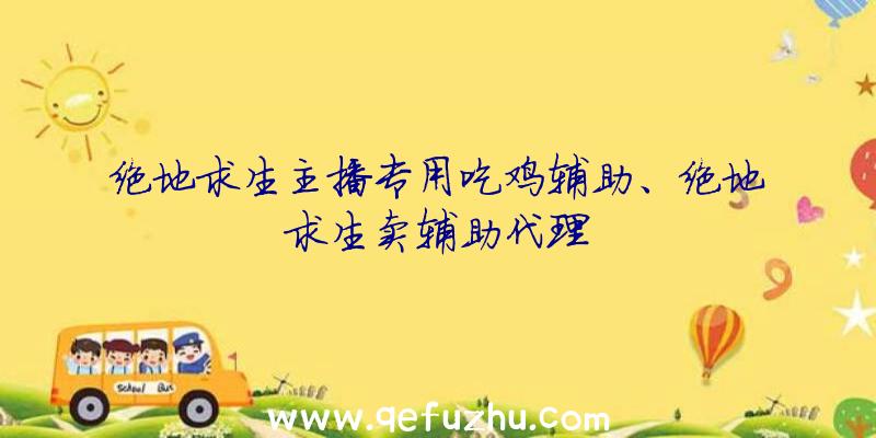 绝地求生主播专用吃鸡辅助、绝地求生卖辅助代理