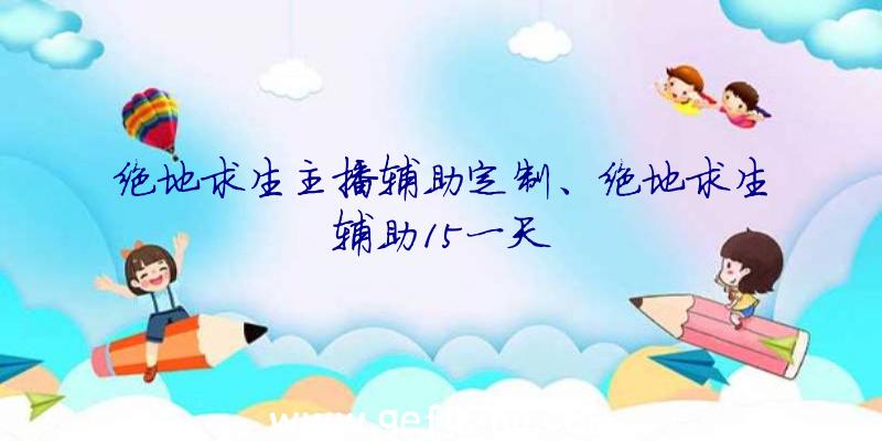 绝地求生主播辅助定制、绝地求生辅助15一天