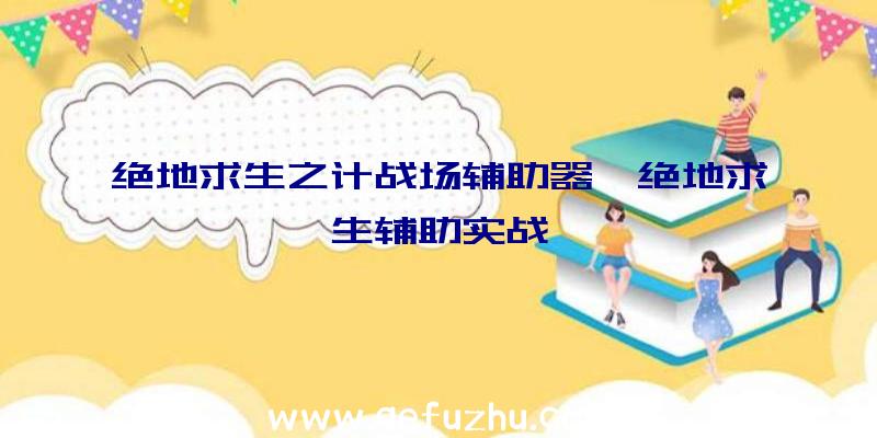 绝地求生之计战场辅助器、绝地求生辅助实战