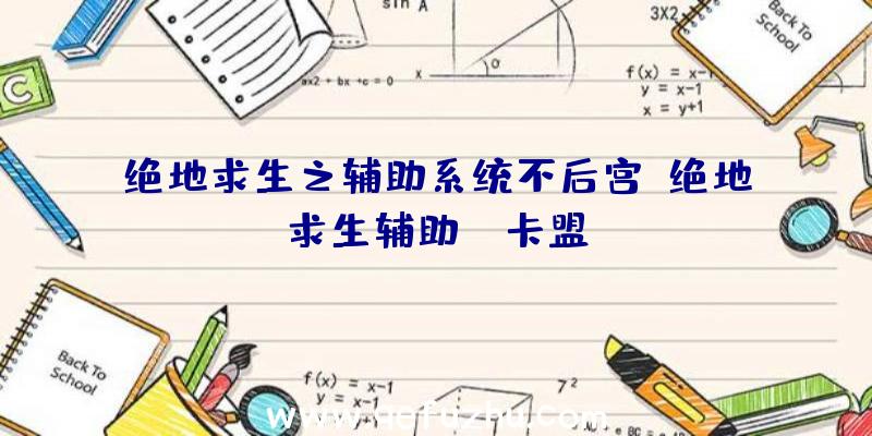 绝地求生之辅助系统不后宫、绝地求生辅助fz卡盟