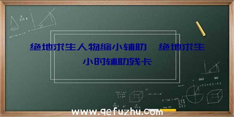 绝地求生人物缩小辅助、绝地求生小时辅助残卡