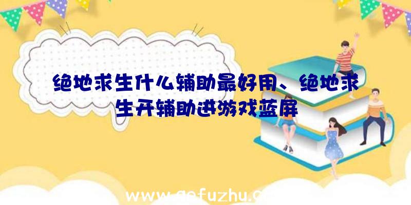 绝地求生什么辅助最好用、绝地求生开辅助进游戏蓝屏