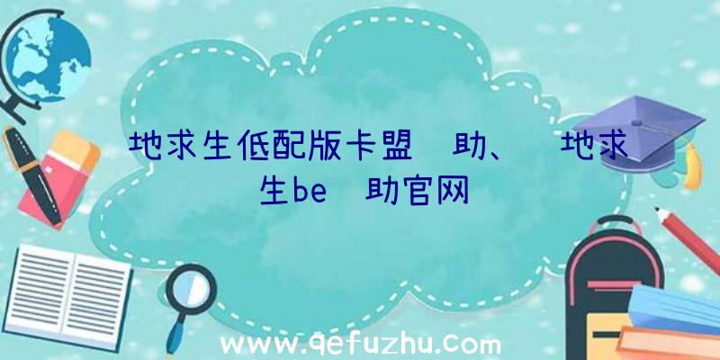 绝地求生低配版卡盟辅助、绝地求生be辅助官网