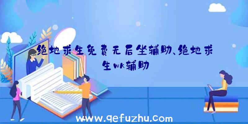 绝地求生免费无后坐辅助、绝地求生wk辅助