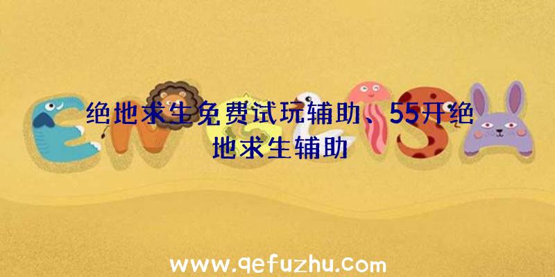 绝地求生免费试玩辅助、55开绝地求生辅助