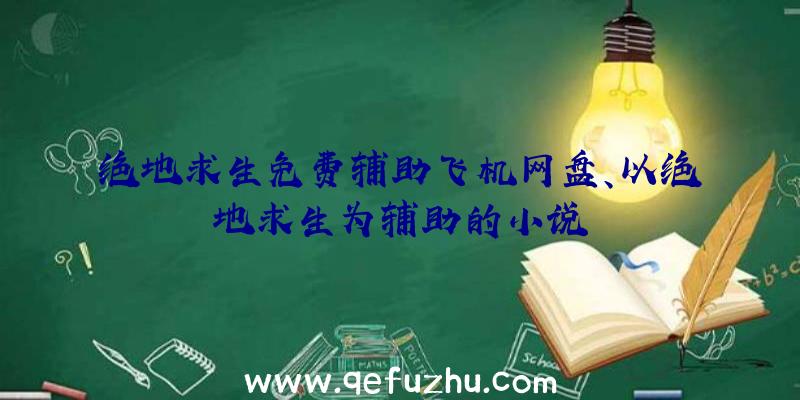 绝地求生免费辅助飞机网盘、以绝地求生为辅助的小说