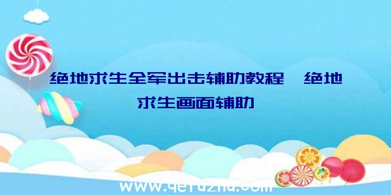 绝地求生全军出击辅助教程、绝地求生画面辅助