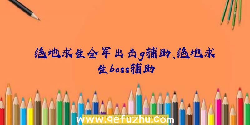 绝地求生全军出击g辅助、绝地求生boss辅助