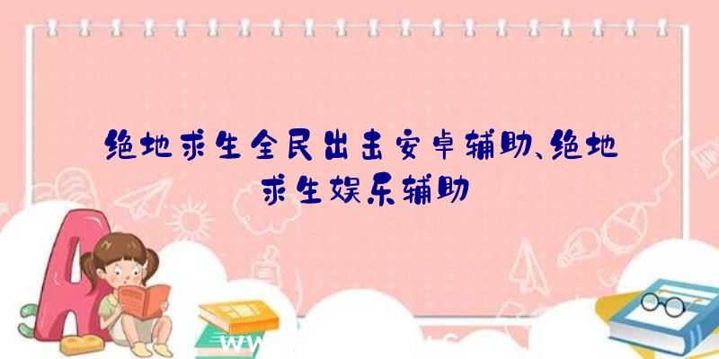 绝地求生全民出击安卓辅助、绝地求生娱乐辅助