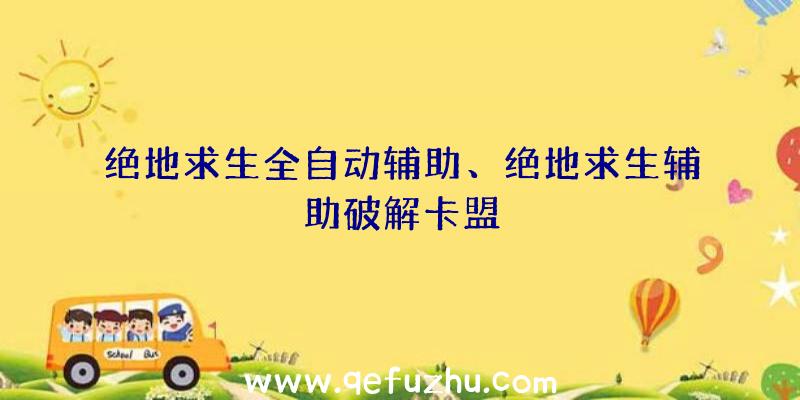 绝地求生全自动辅助、绝地求生辅助破解卡盟