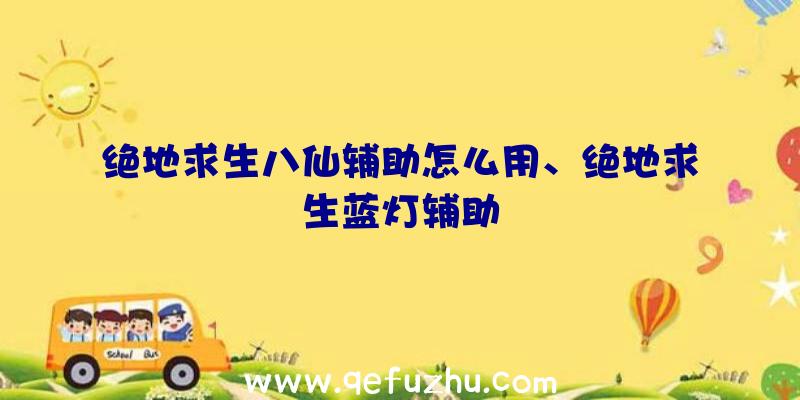 绝地求生八仙辅助怎么用、绝地求生蓝灯辅助