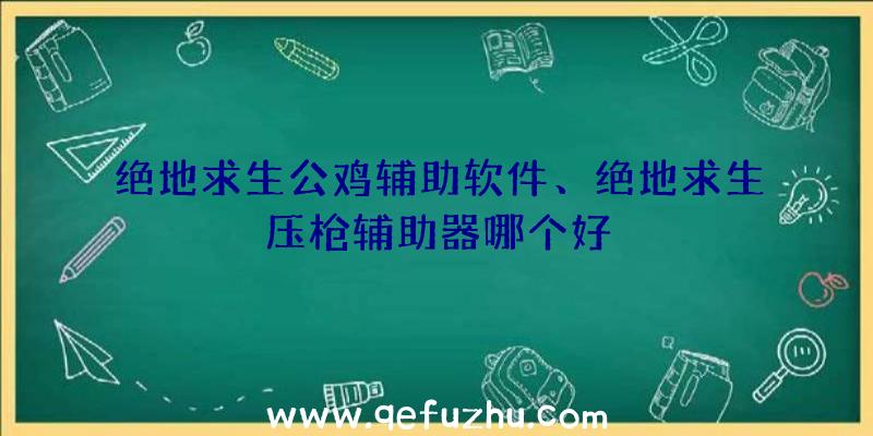 绝地求生公鸡辅助软件、绝地求生压枪辅助器哪个好