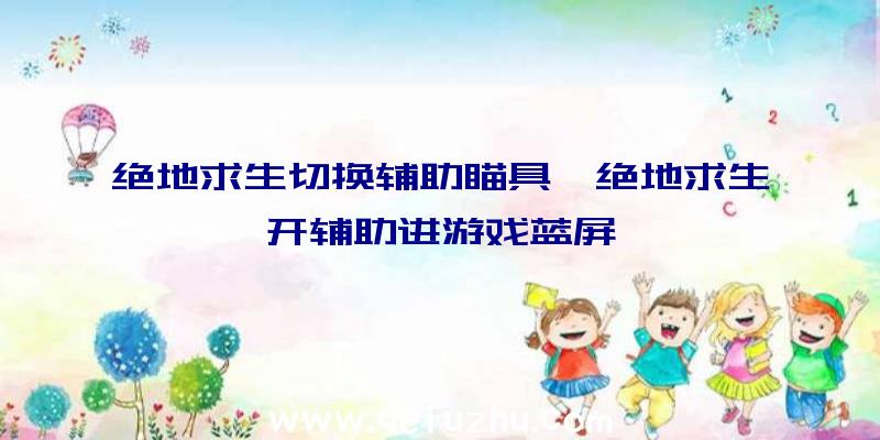 绝地求生切换辅助瞄具、绝地求生开辅助进游戏蓝屏