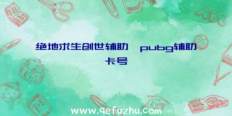 绝地求生创世辅助、pubg辅助卡号