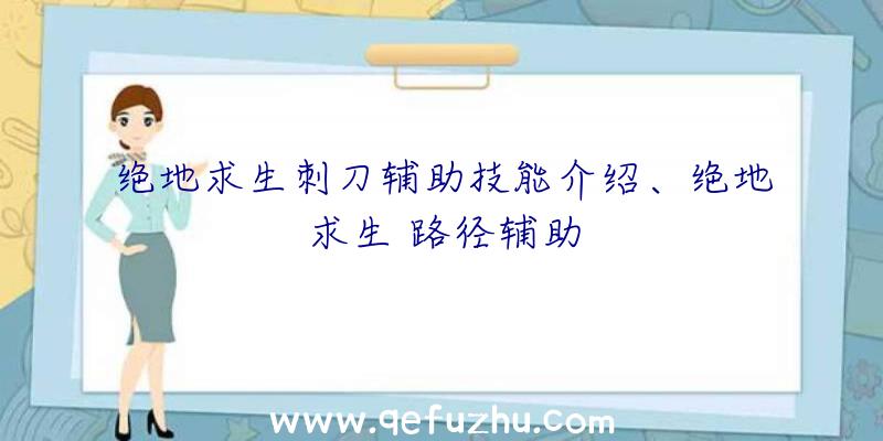 绝地求生刺刀辅助技能介绍、绝地求生