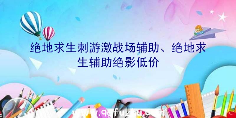 绝地求生刺游激战场辅助、绝地求生辅助绝影低价